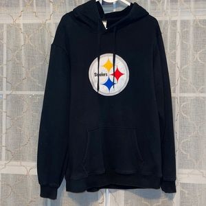 Blk Pittsburgh Steelers Hoodie- Size L